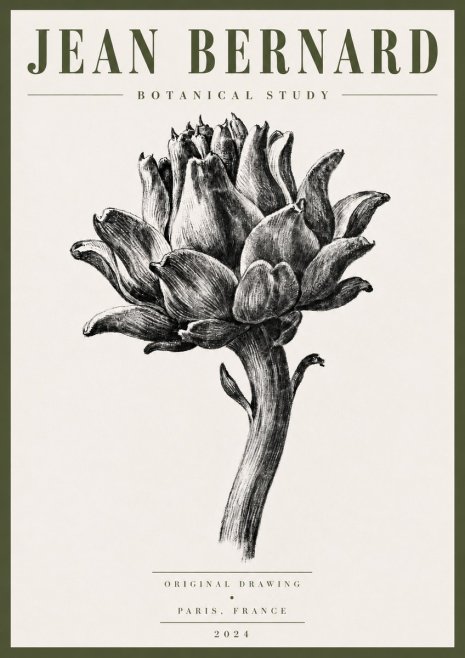 Jean Bernard Botanical Study No5 - Affiche