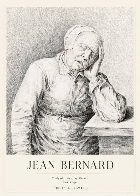 Jean Bernard Resting No4 - Affiche