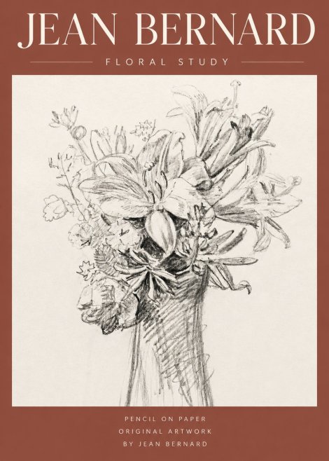 Jean Bernard Bouquet of Lilies No4 - Affiche
