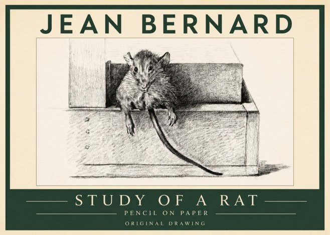 Jean Bernard Study of a Rat I No3 - Affiche