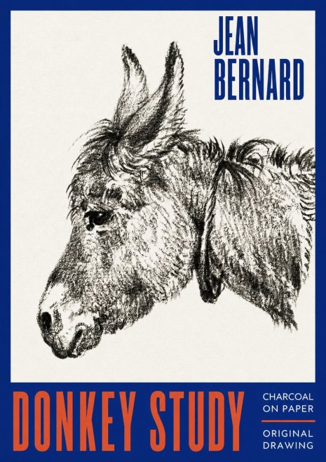 Jean Bernard Donkey Study III No2 - Affiche