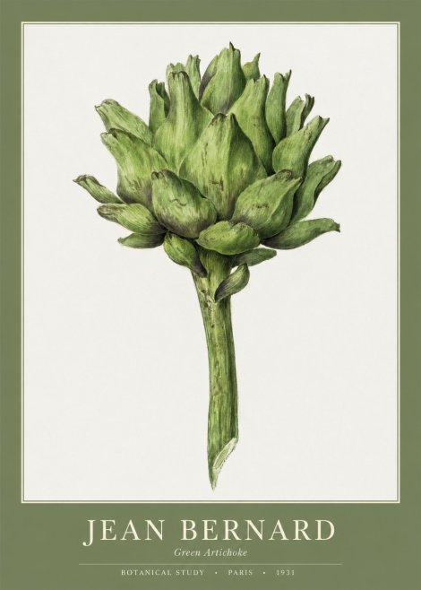 Jean Bernard Green Artichoke No1 - Affiche
