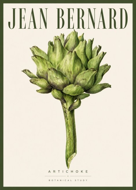 Jean Bernard Green Artichoke No5 - Affiche