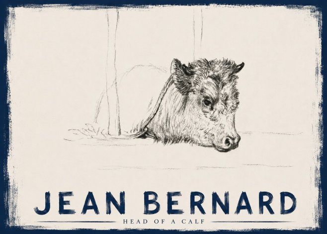 Jean Bernard Study of a Calf I No6 - Affiche