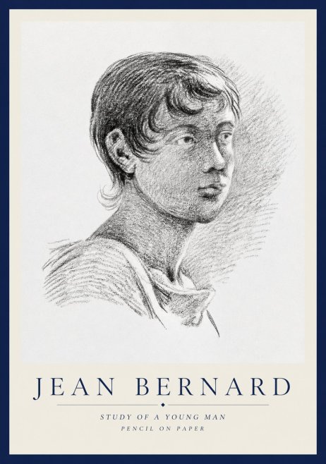 Jean Bernard Study of a Young Boy No3 - Affiche