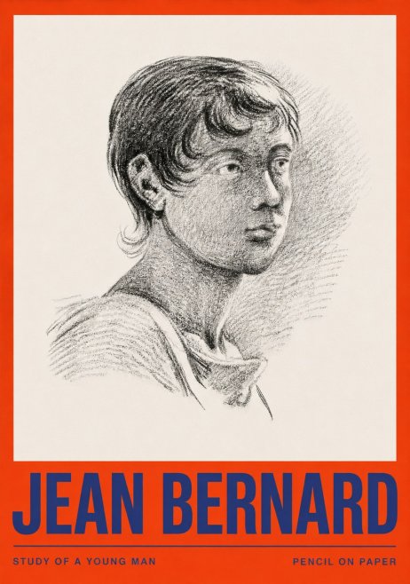 Jean Bernard Study of a Young Boy No4 - Affiche