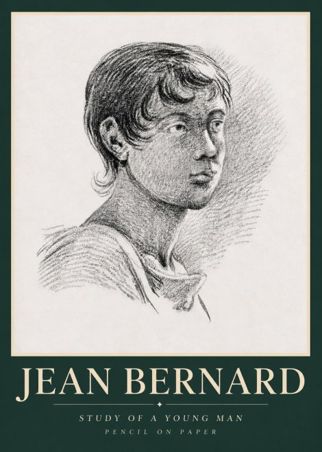 Jean Bernard Study of a Young Boy No5 - Affiche