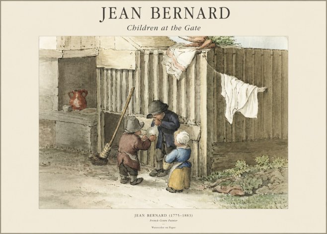 Jean Bernard Children at the Gate No1 - Affiche