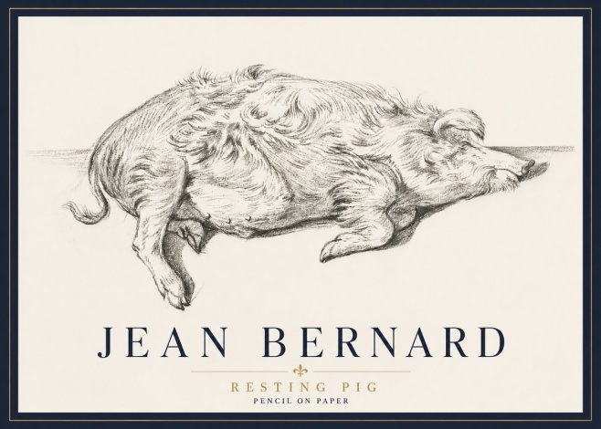 Jean Bernard Study of a Pig I No6 - Affiche