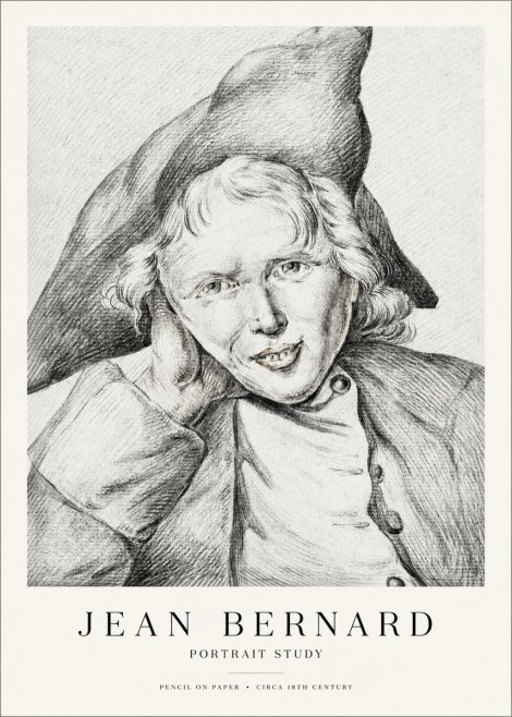 Jean Bernard Portrait Study VII No1 - Affiche