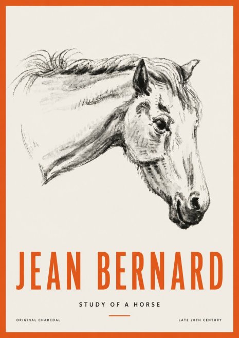 Jean Bernard Study of a Horse VIII No2 - Affiche