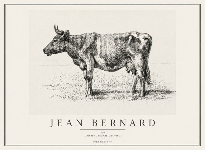 Jean Bernard Cow I No1 - Affiche