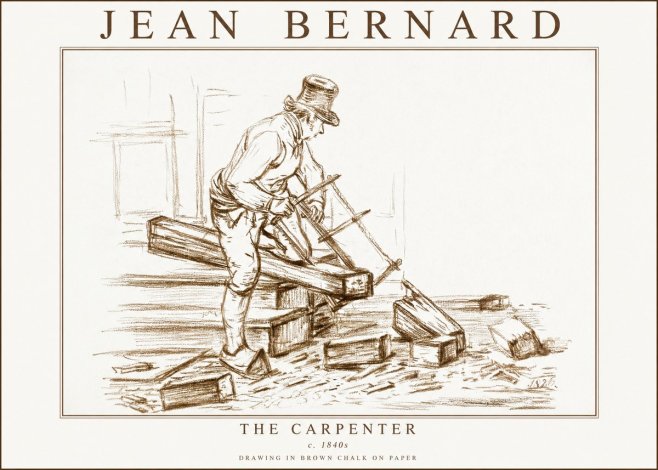 Jean Bernard The Carpenter No3 - Affiche