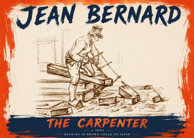 Jean Bernard The Carpenter No6 - Affiche