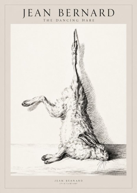 Jean Bernard The Dancing Hare No1 - Affiche