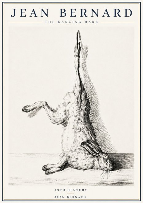 Jean Bernard The Dancing Hare No4 - Affiche
