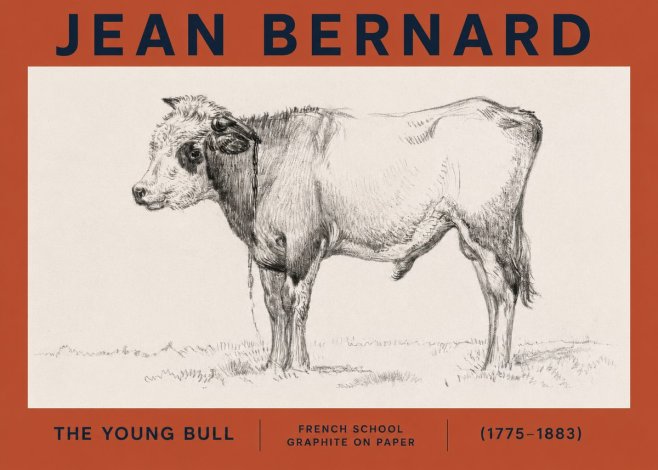 Jean Bernard The Young Bull No2 - Affiche