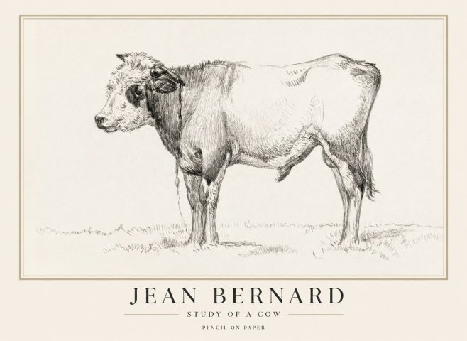 Jean Bernard The Young Bull No5 - Affiche