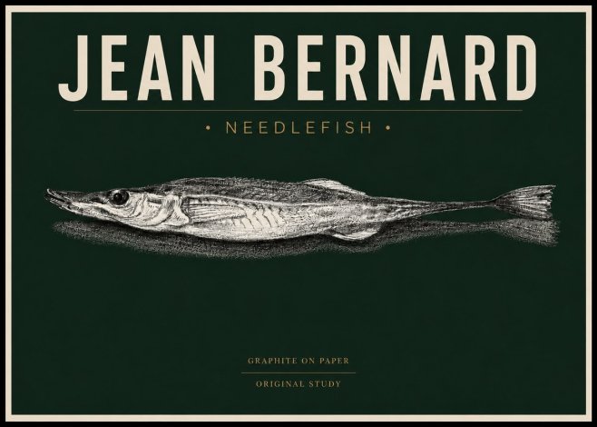 Jean Bernard Needlefish No4 - Affiche