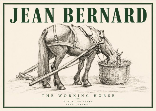 Jean Bernard The Working Horse No3 - Affiche