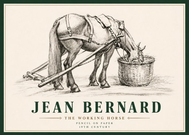 Jean Bernard The Working Horse No6 - Affiche