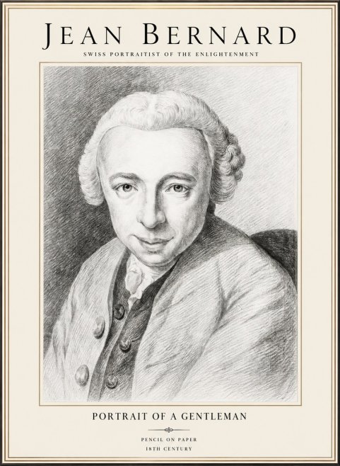 Jean Bernard Portrait of a Gentleman I No1 - Affiche