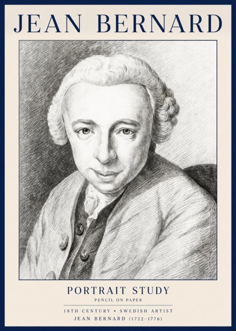 Jean Bernard Portrait of a Gentleman I No4 - Affiche