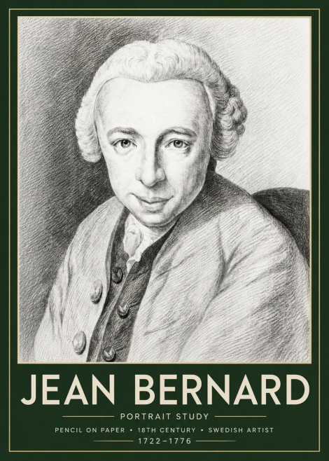 Jean Bernard Portrait of a Gentleman I No6 - Affiche