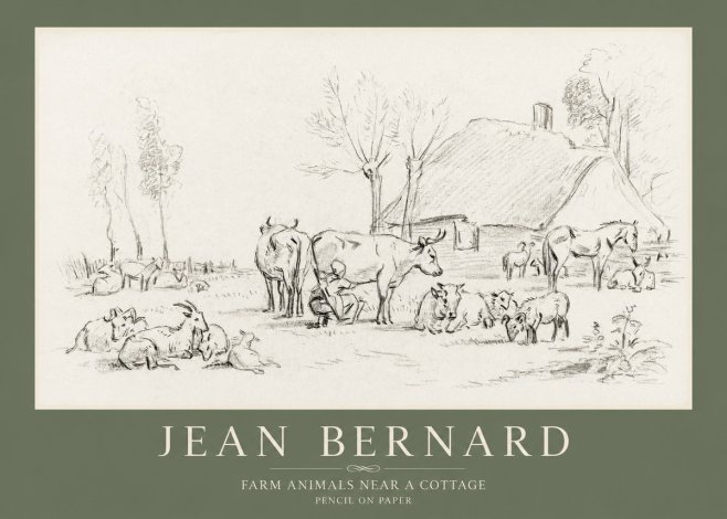 Jean Bernard Farmyard Scene No4 - Affiche