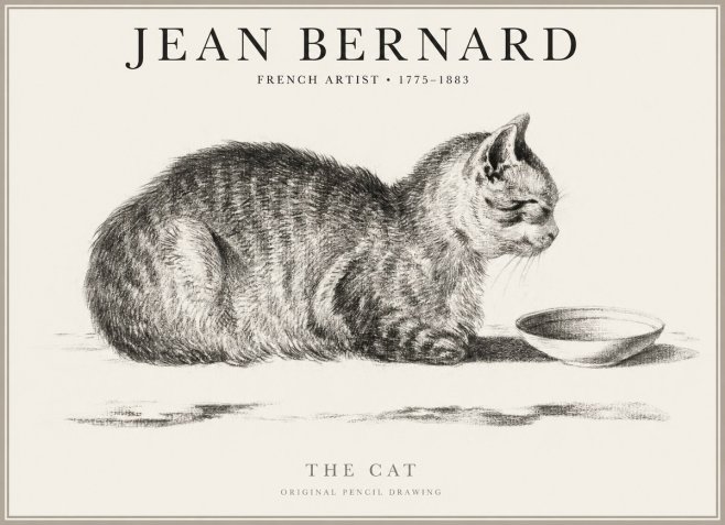 Jean Bernard The Cat No1 - Affiche