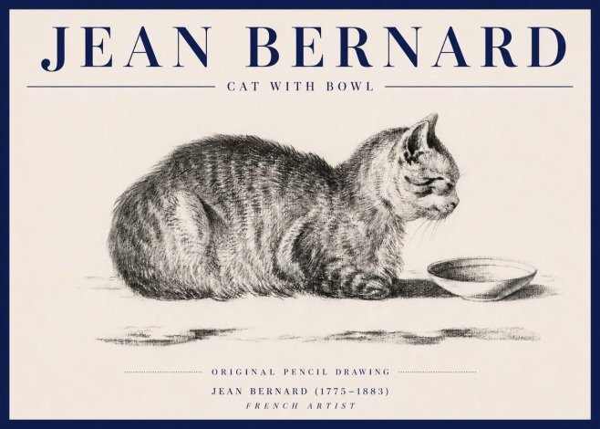 Jean Bernard The Cat No6 - Affiche