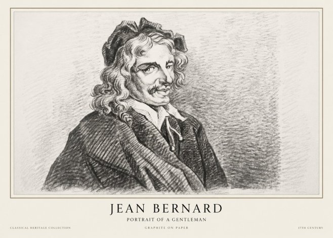 Jean Bernard Portrait of a Gentleman II No1 - Affiche