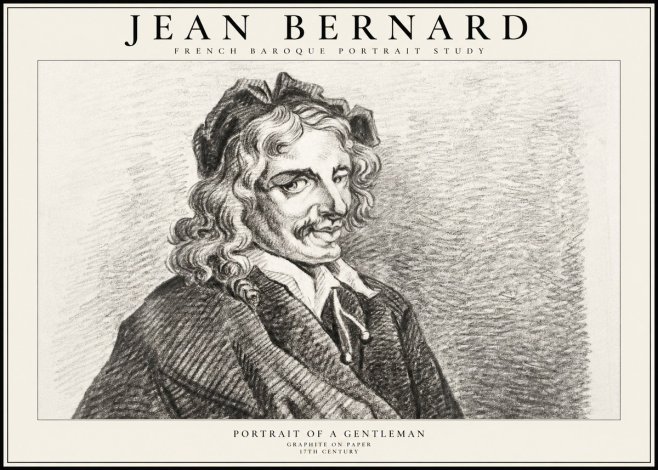 Jean Bernard Portrait of a Gentleman II No2 - Affiche