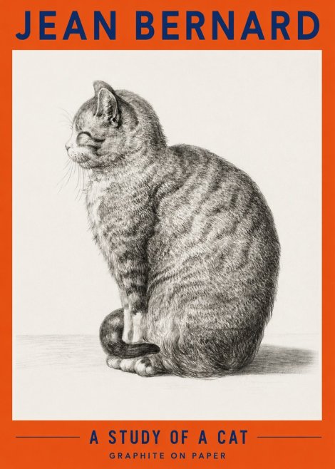 Jean Bernard Cat in Profile No4 - Affiche