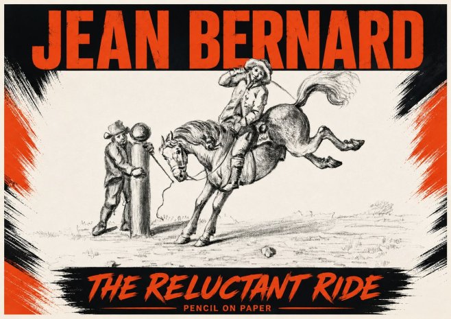 Jean Bernard A Study of the Bucking Horse No6 - Affiche