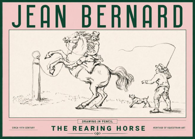 Jean Bernard The Rearing Horse I No4 - Affiche