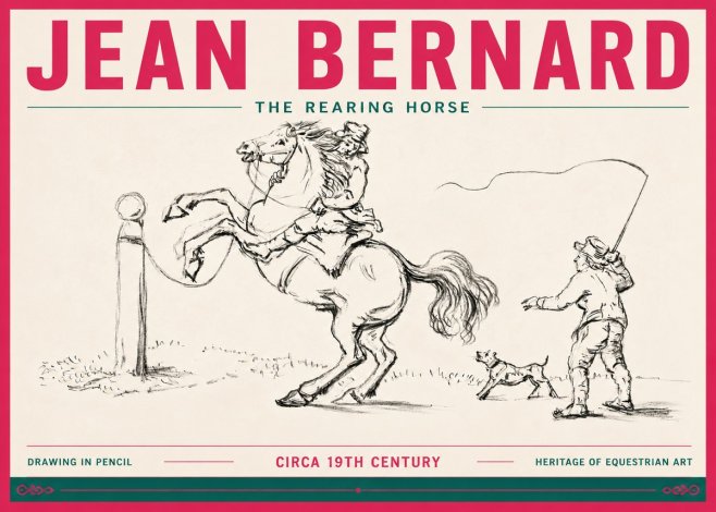 Jean Bernard The Rearing Horse I No6 - Affiche