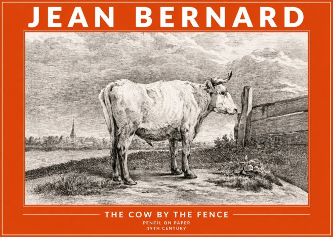 Jean Bernard Study of a Cow XV No4 - Affiche