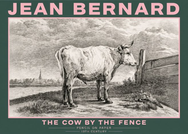 Jean Bernard Study of a Cow XV No5 - Affiche