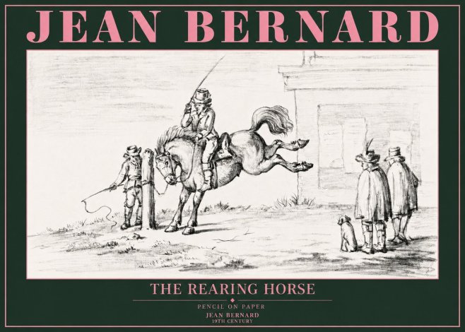 Jean Bernard The Rearing Horse II No3 - Affiche