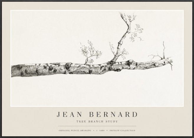 Jean Bernard Tree Branch Study No1 - Affiche