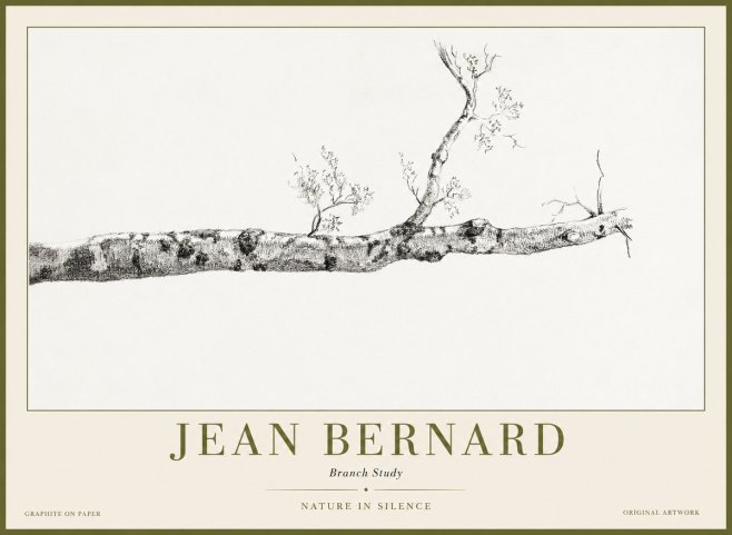 Jean Bernard Tree Branch Study No2 - Affiche