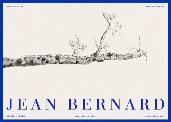 Jean Bernard Tree Branch Study No3 - Affiche