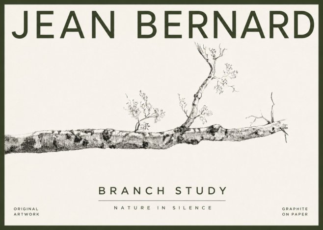 Jean Bernard Tree Branch Study No4 - Affiche