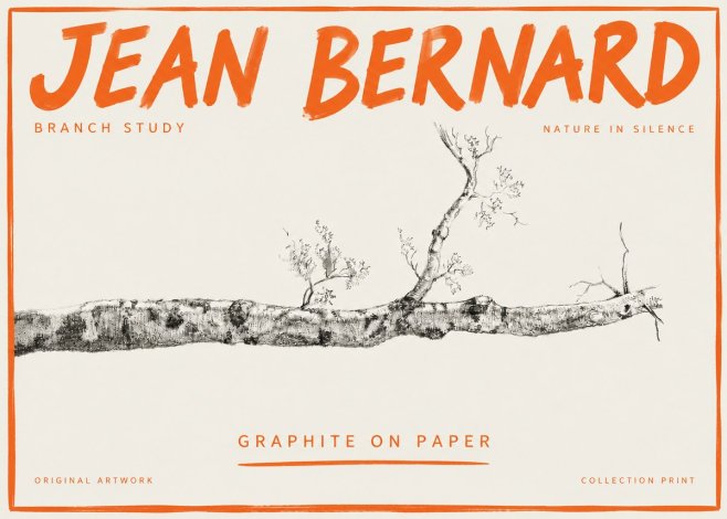 Jean Bernard Tree Branch Study No5 - Affiche