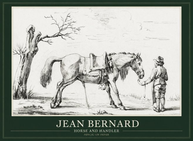 Jean Bernard Horse and Handler No1 - Affiche