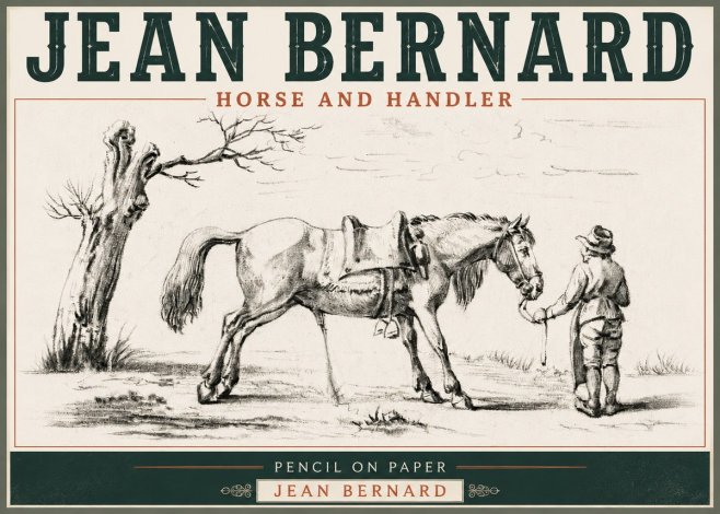 Jean Bernard Horse and Handler No6 - Affiche