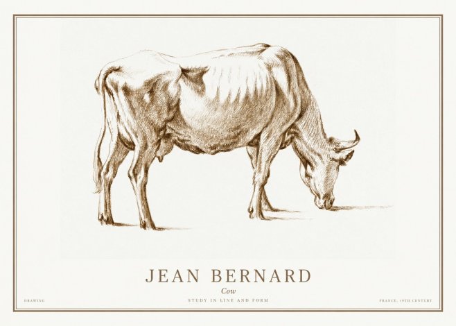 Jean Bernard Cow II No1 - Affiche