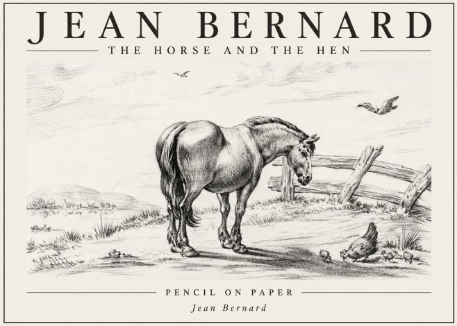 Jean Bernard Horse at the Fence No6 - Affiche
