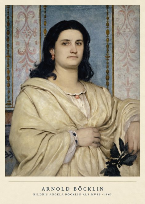 Arnold Böcklin Bildnis Angela Böcklin Als Muse No2 - Affiche